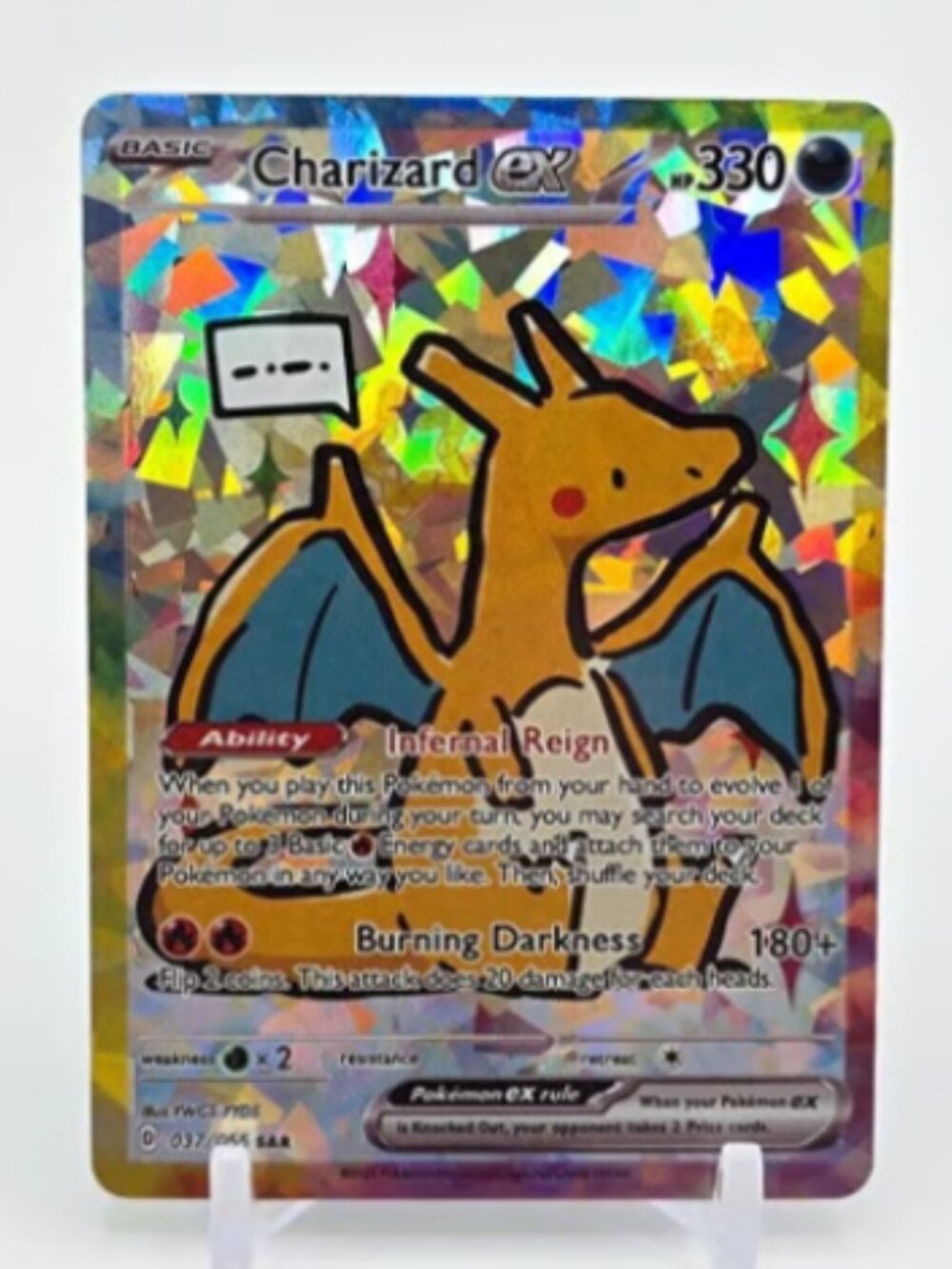 CHARIZARD Art Card READ DESCRIPTION: HOLO CHARIZARD Card CHARIZARD Pokemon Card
